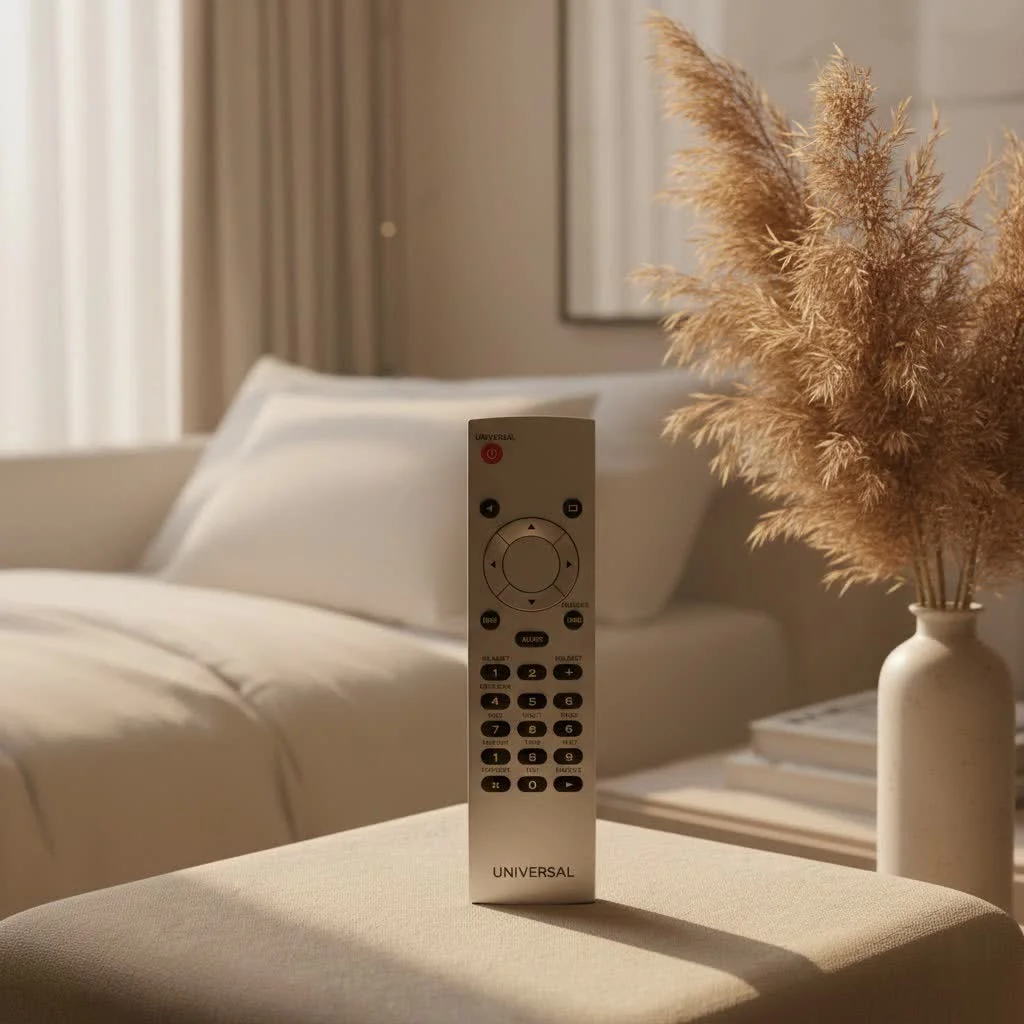DIRECTV universal remote controlling multiple home entertainment devices