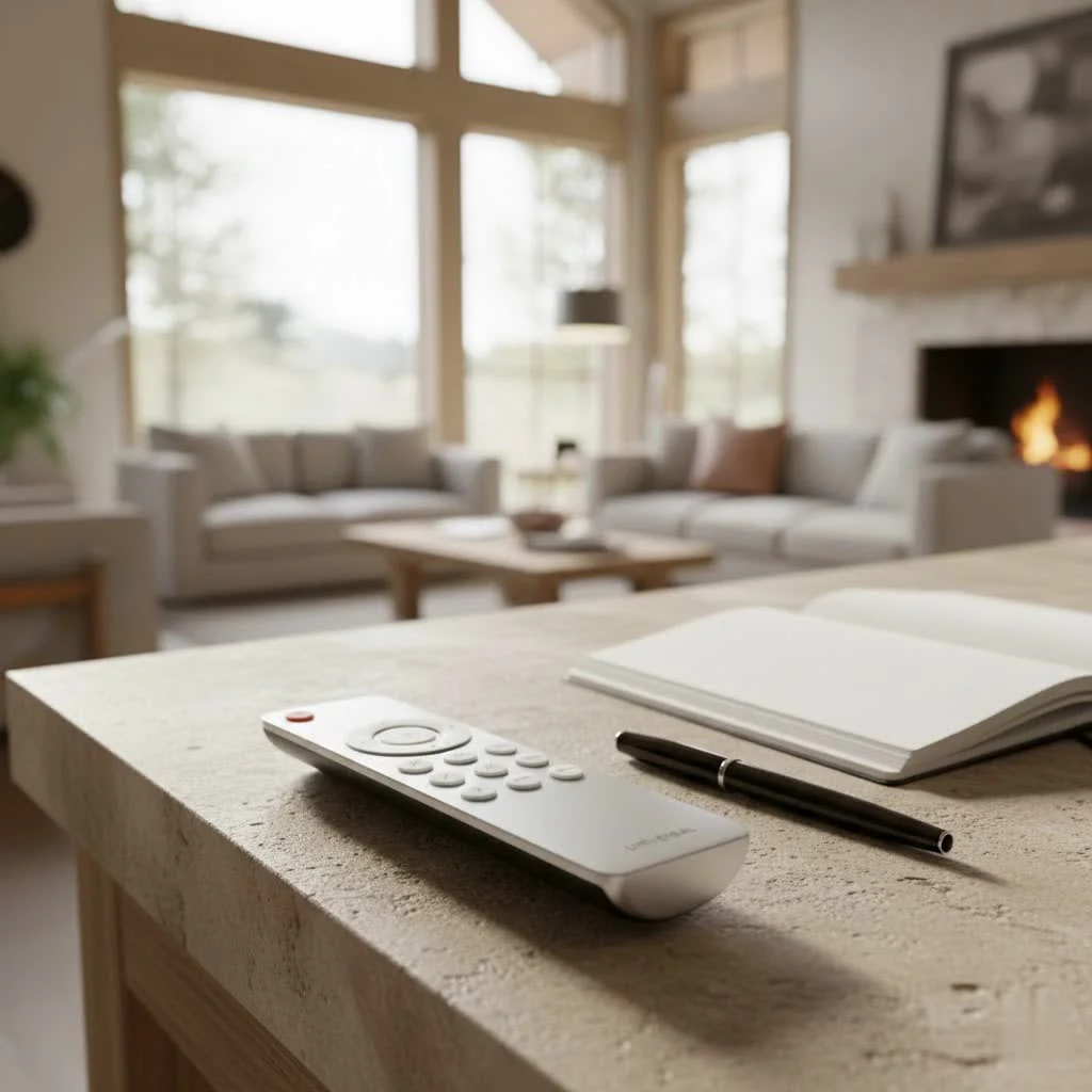 Universal TV remote controlling an LG TV and other devices