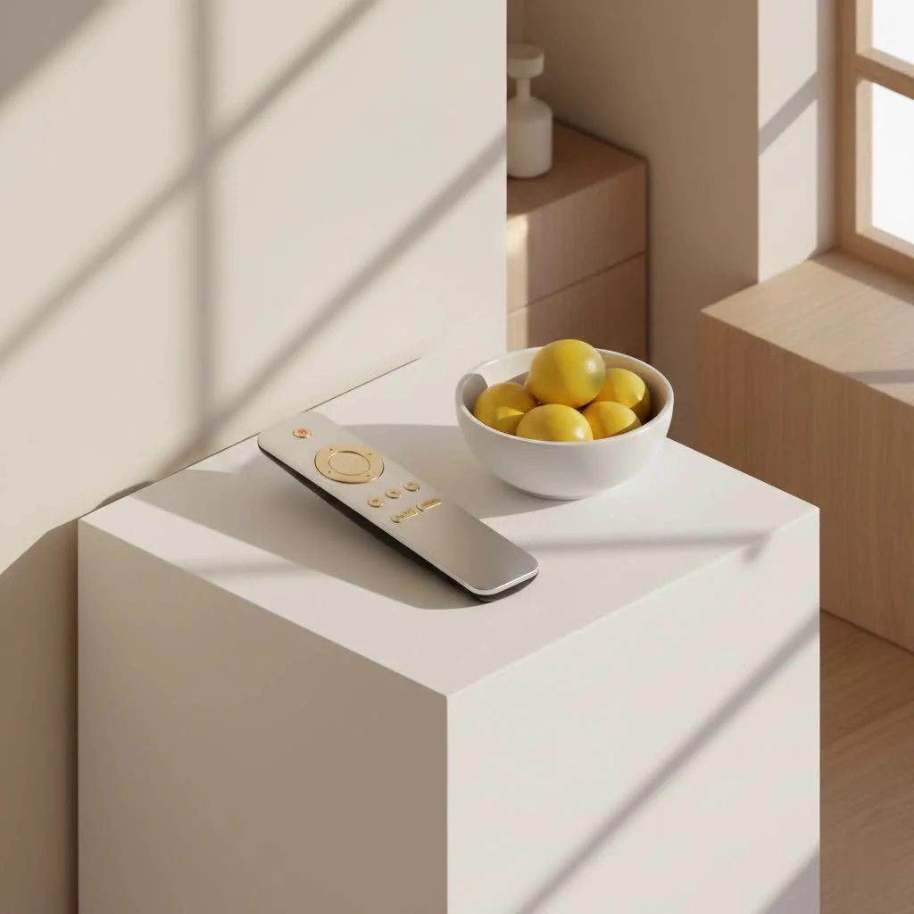 Logitech Harmony universal remote controlling a home entertainment system