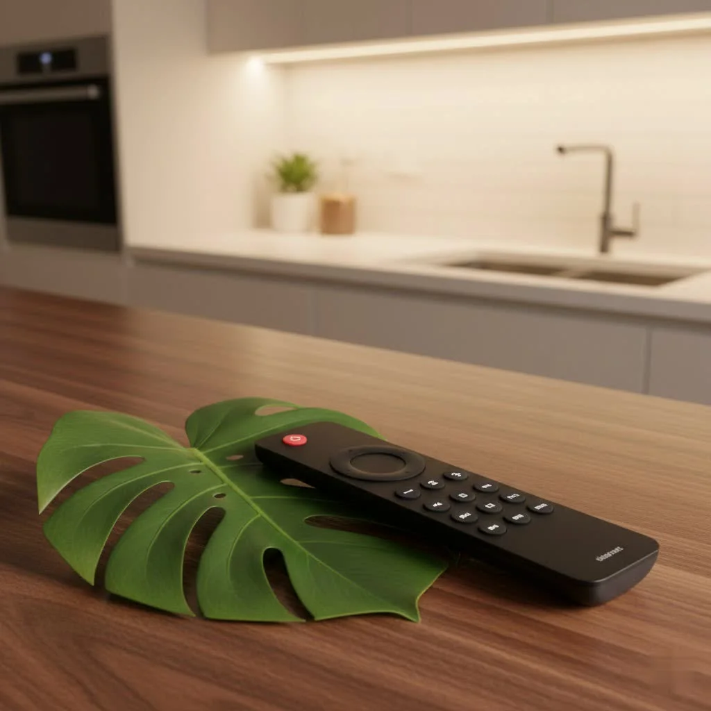 Universal remote controlling a DVD player and other home theater devices
